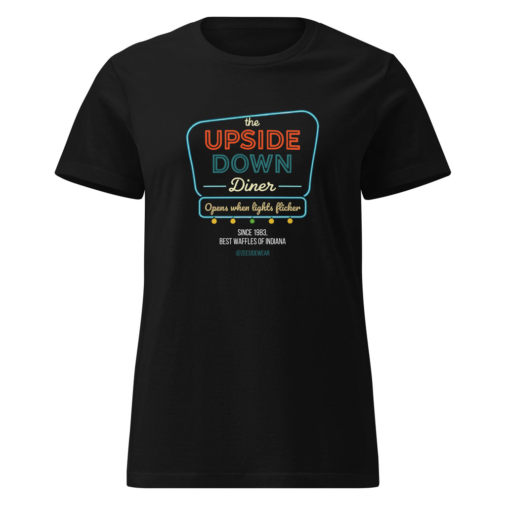 T-shirt The UPSIDE DOWN Diner Nero