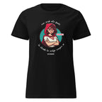 T-shirt CAPPUCCETTO ROSSO #ROSSORIBELLE Nero
