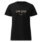 T-shirt GAME OVER | Gamer Queen Nero
