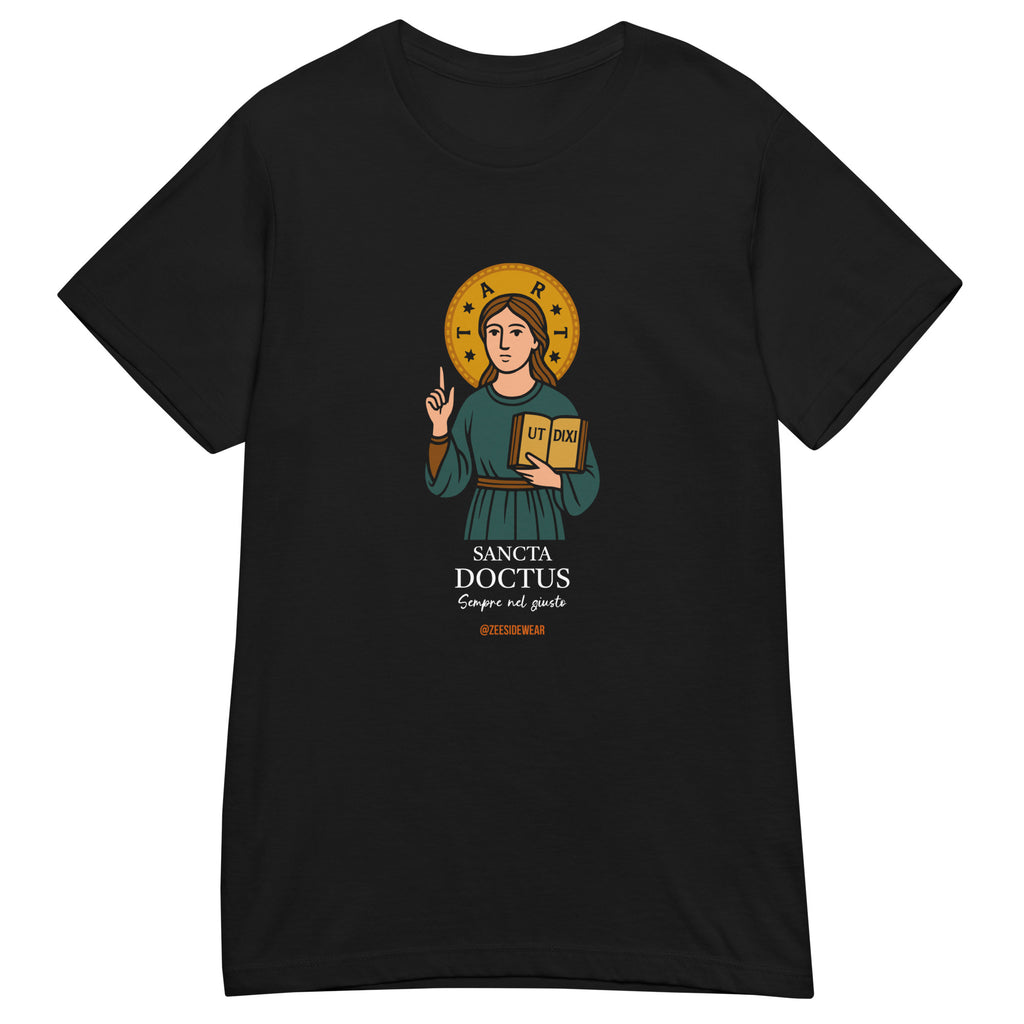 T-shirt SANCTA DOCTUS Nero