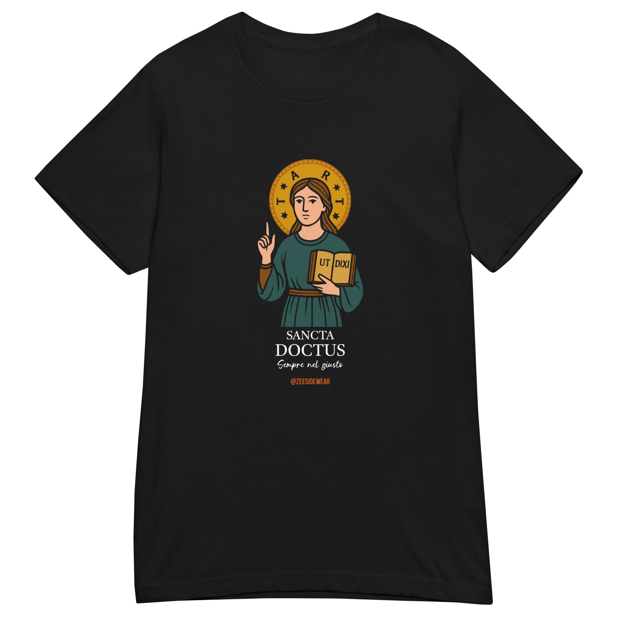 T-shirt SANCTA DOCTUS Nero