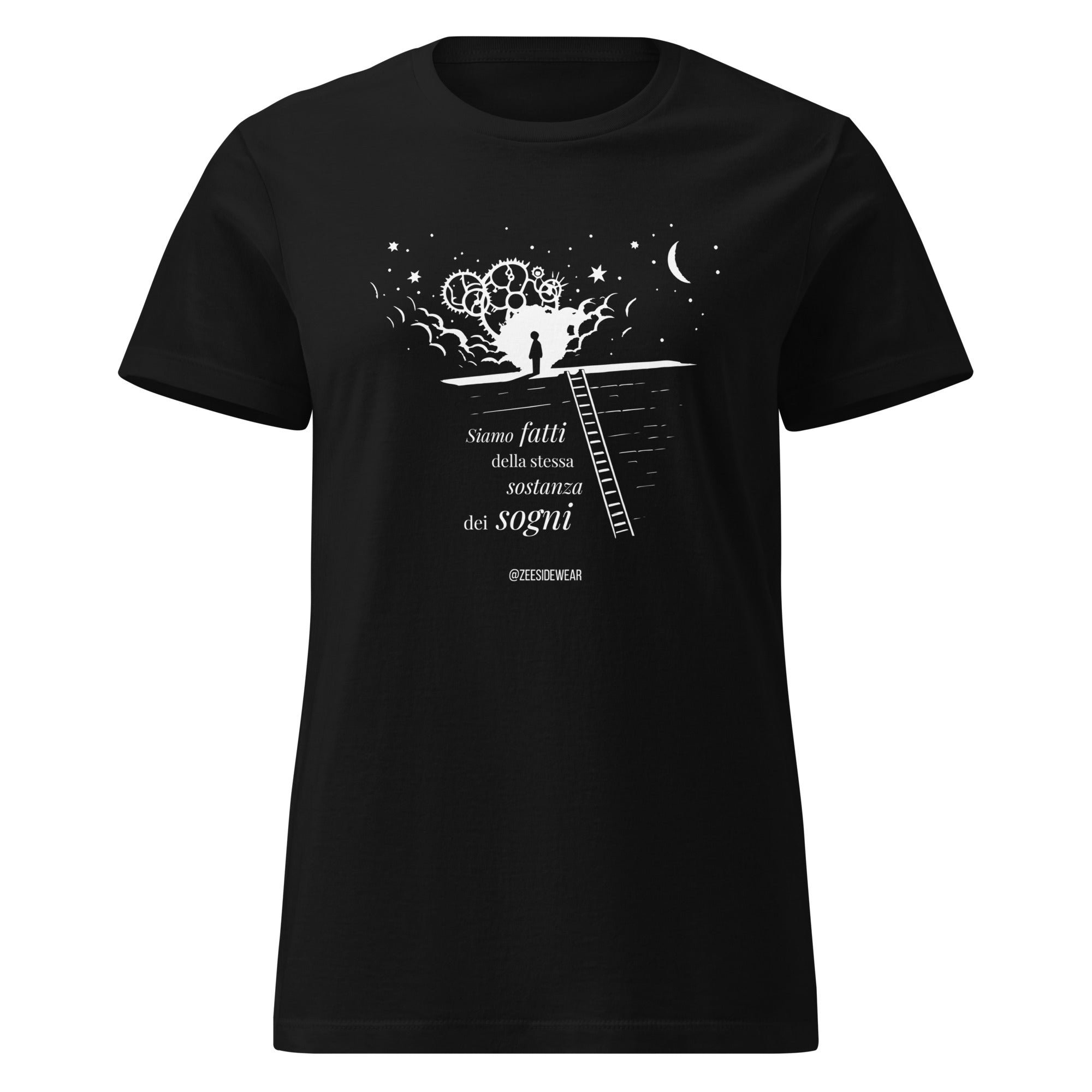 T-shirt SIAMO FATTI DELLA STESSA SOSTANZA DEI SOGNI Nero