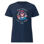 T-shirt BIANCA LA MALIZIOSA #NONCICASCO Navy