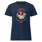 T-shirt CAPPUCCETTO ROSSO #ROSSORIBELLE Navy