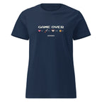 T-shirt GAME OVER | Gamer Queen Navy