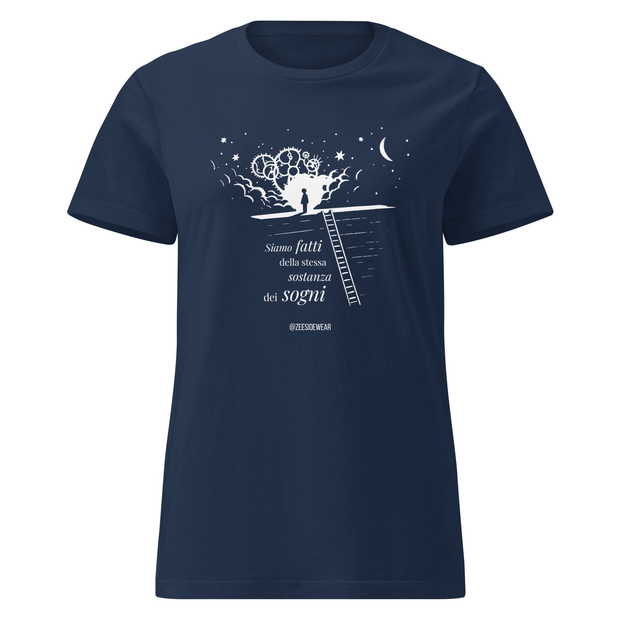 T-shirt SIAMO FATTI DELLA STESSA SOSTANZA DEI SOGNI Navy