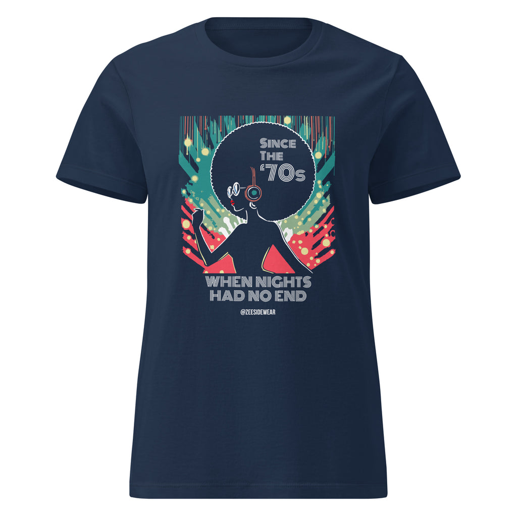 T-shirt SINCE '70s DISCO VIBES - MUSIC EDITION Navy