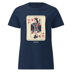 T-shirt QUEEN OF THE PEOPLE BY DAY, DIVA OF THE PARTY AT NIGHT Navy