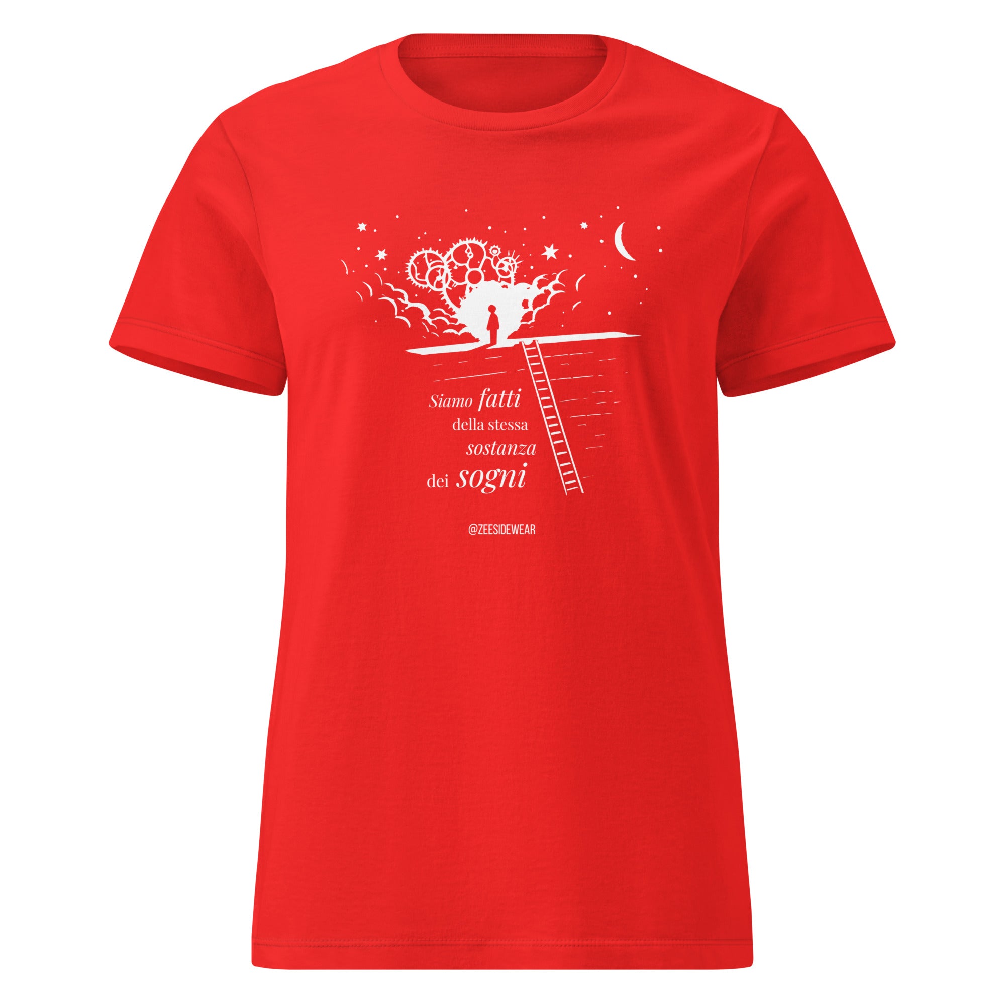 T-shirt SIAMO FATTI DELLA STESSA SOSTANZA DEI SOGNI Rosso