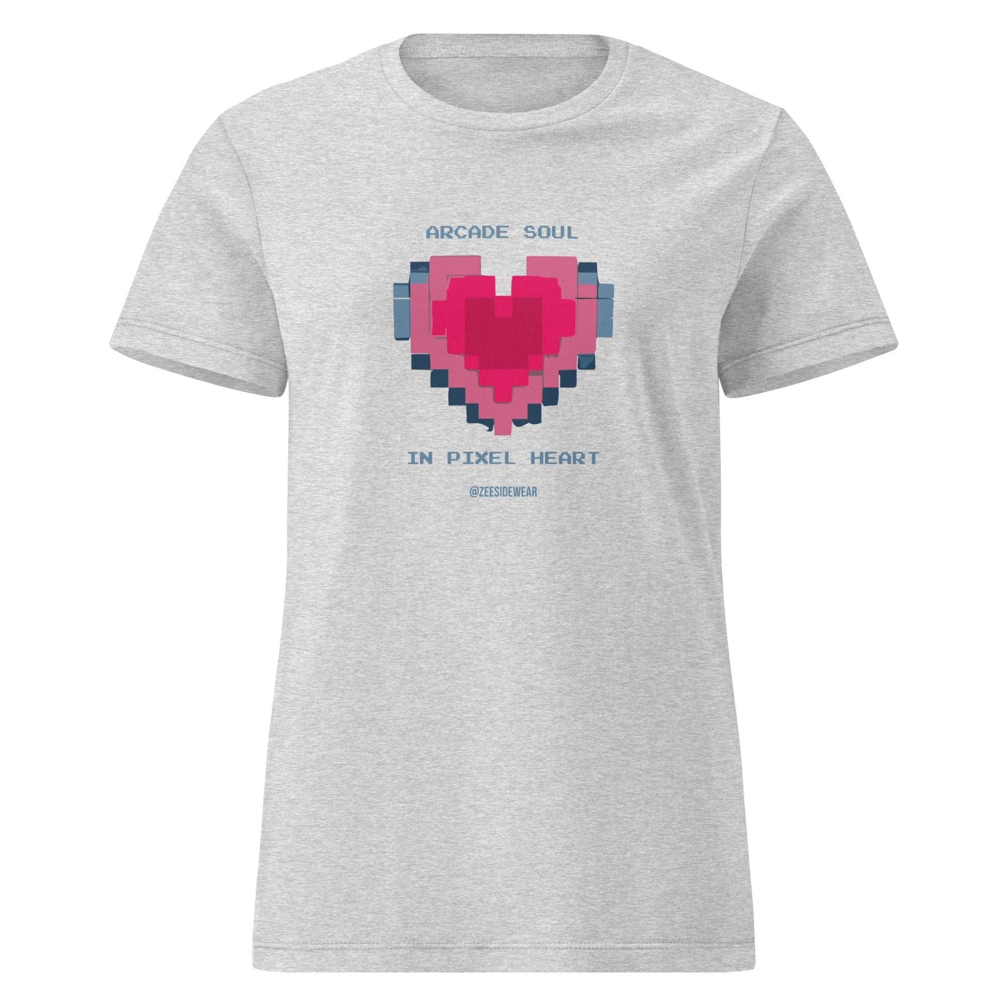 T-shirt ARCADE SOUL, IN PIXEL HEART RS Sport Grey