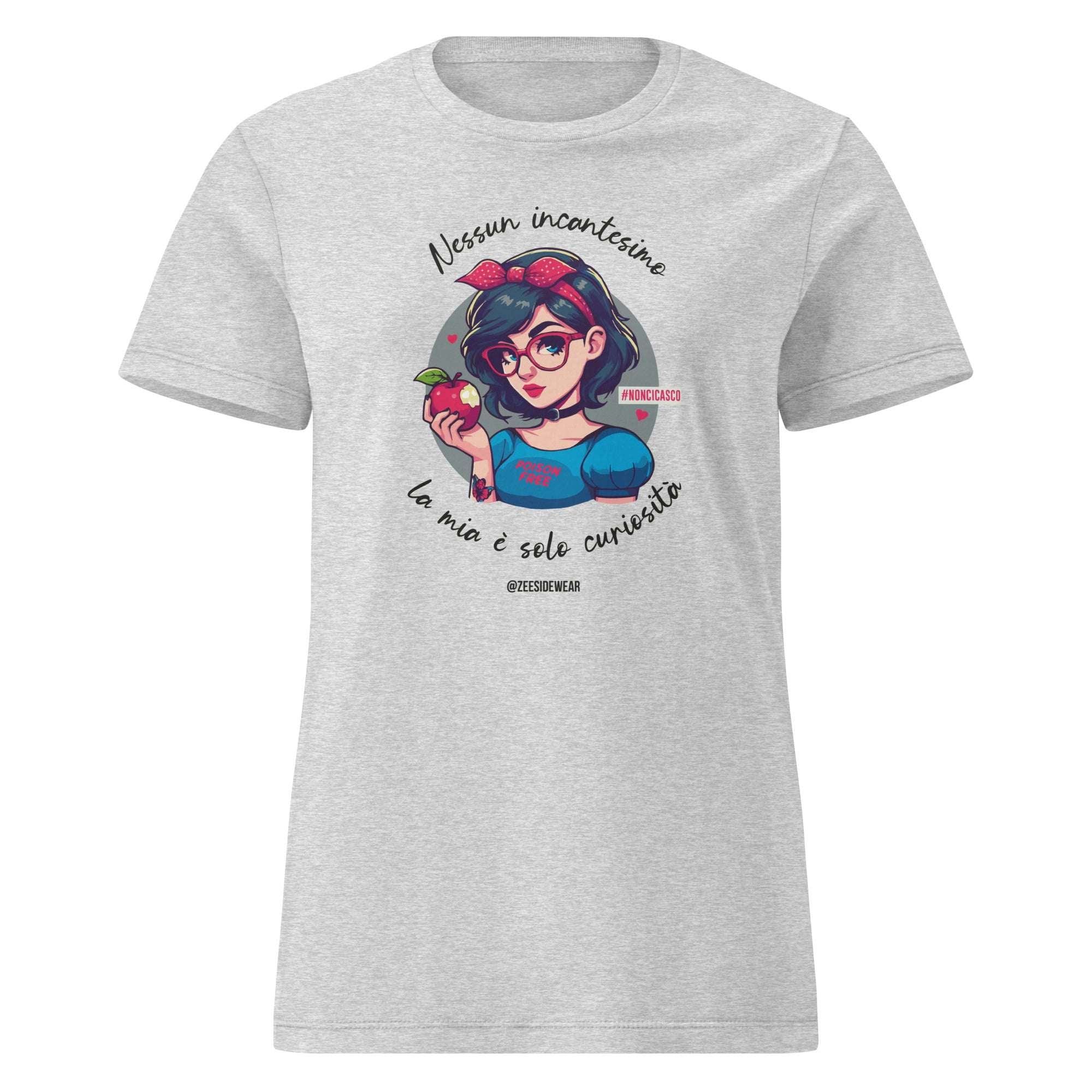 T-shirt BIANCA LA MALIZIOSA #NONCICASCO RS Sport Grey