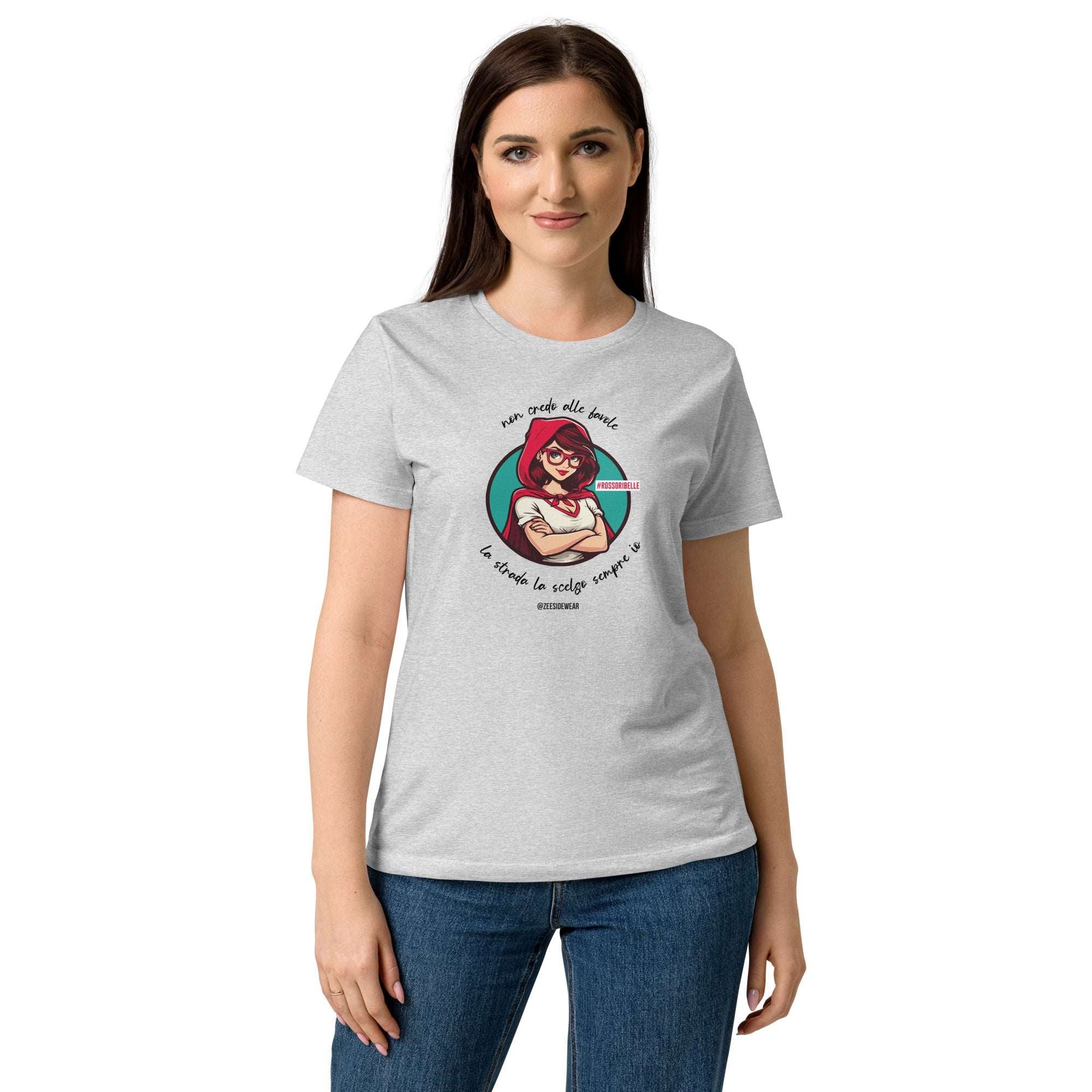 T-shirt CAPPUCCETTO ROSSO #ROSSORIBELLE