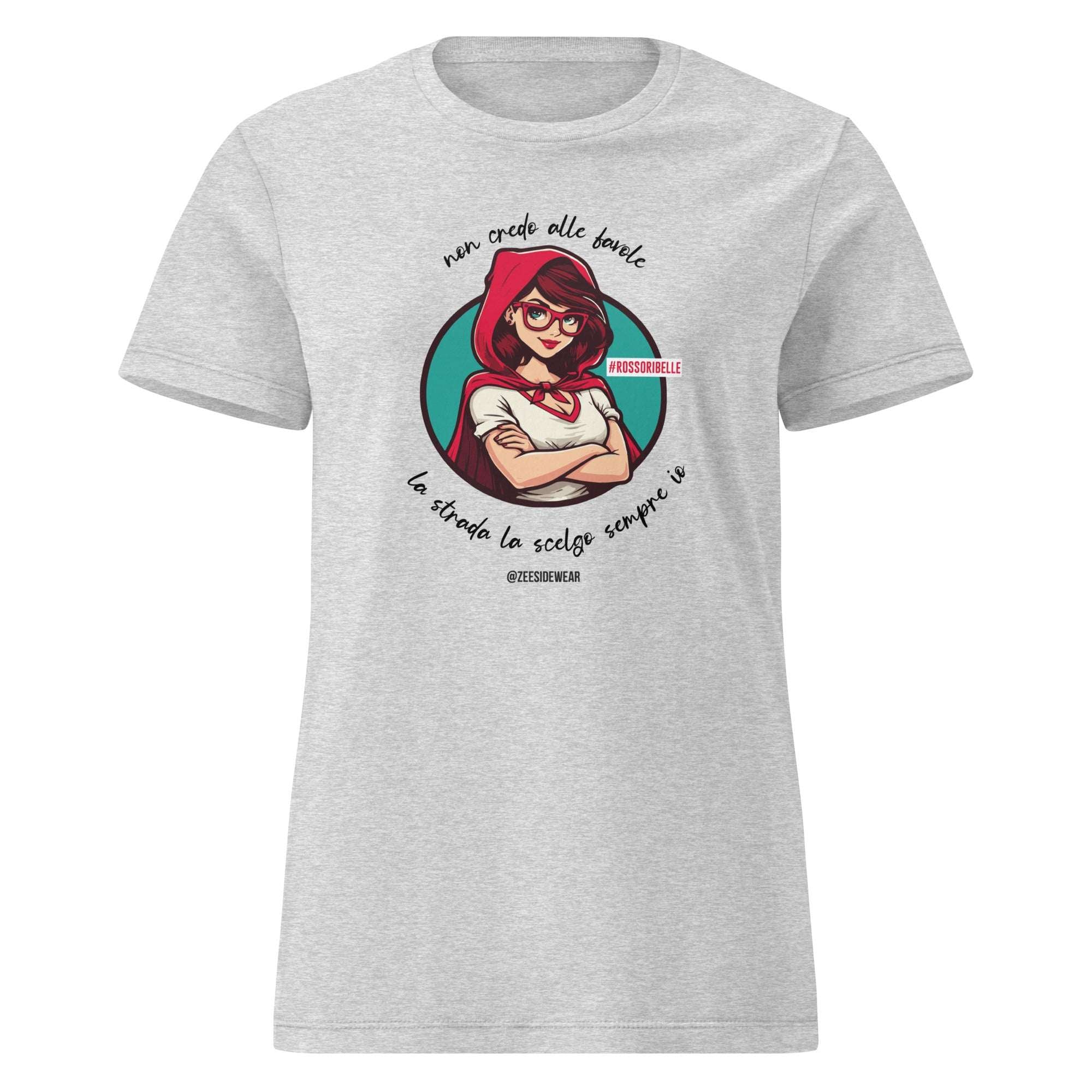 T-shirt CAPPUCCETTO ROSSO #ROSSORIBELLE RS Sport Grey