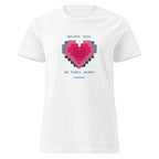 T-shirt ARCADE SOUL, IN PIXEL HEART Bianco