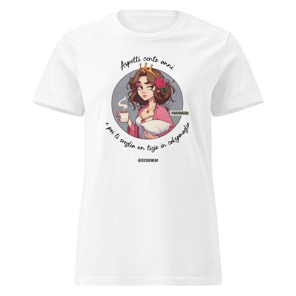 t-shirt la bella addormentata risveglio amaro mai una gioia