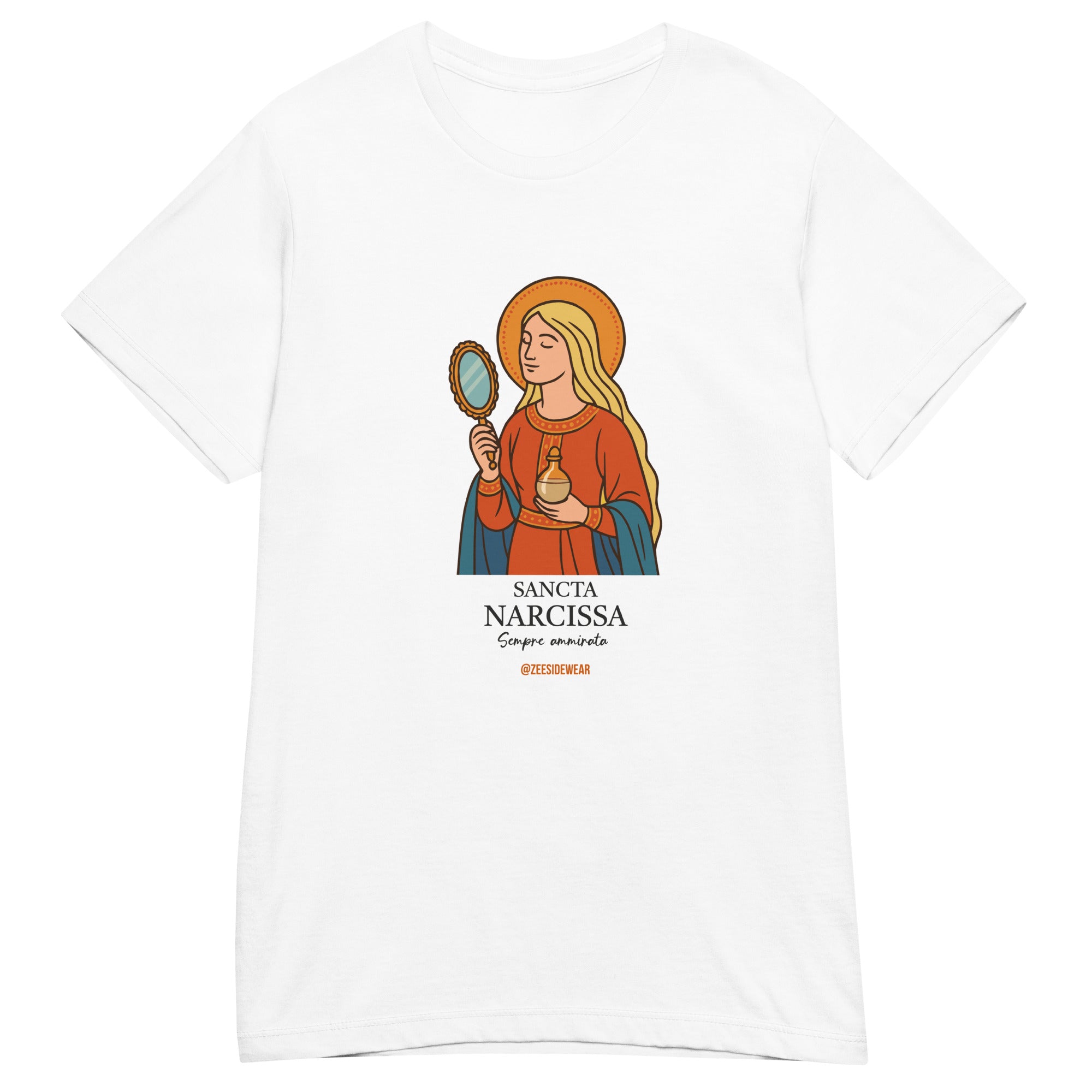 T-shirt SANCTA NARCISSA Bianco