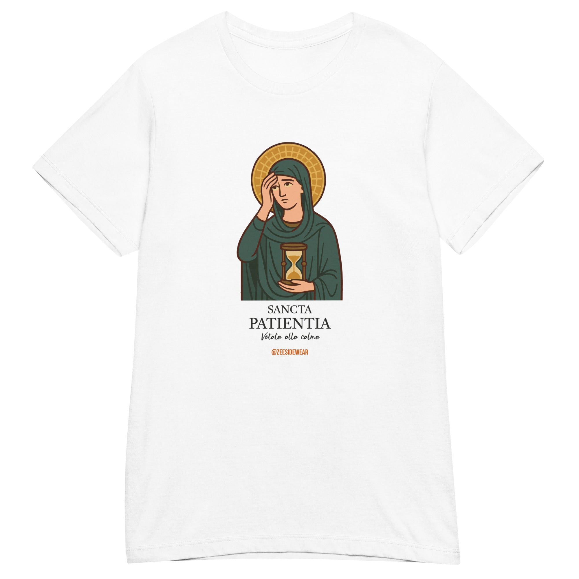T-shirt SANCTA PATIENTIA Bianco