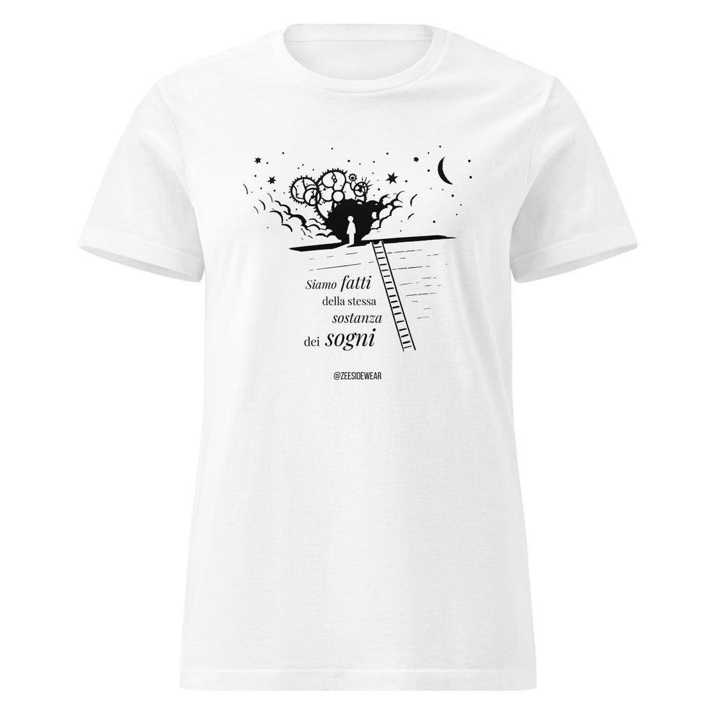 T-shirt SIAMO FATTI DELLA STESSA SOSTANZA DEI SOGNI Bianco